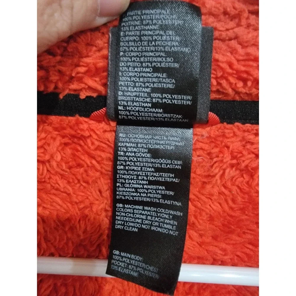 The North Face Denali 2 Fleece Jacket Mens XL‎ Black Red Sherpa Lined Full Zip